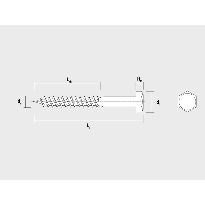 Tornillo Tirafondo Din